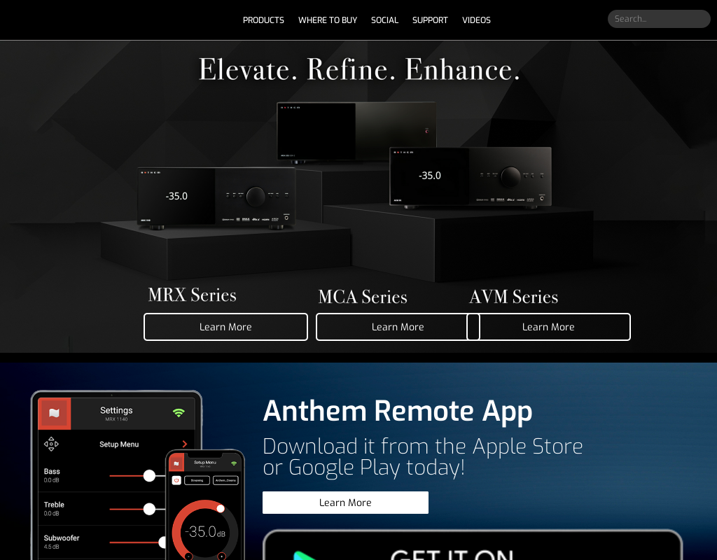 Anthem homepage