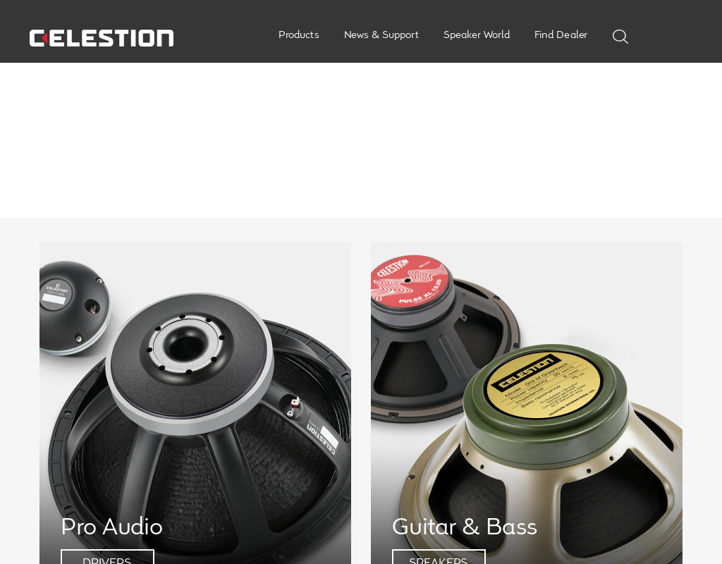 Celestion homepage