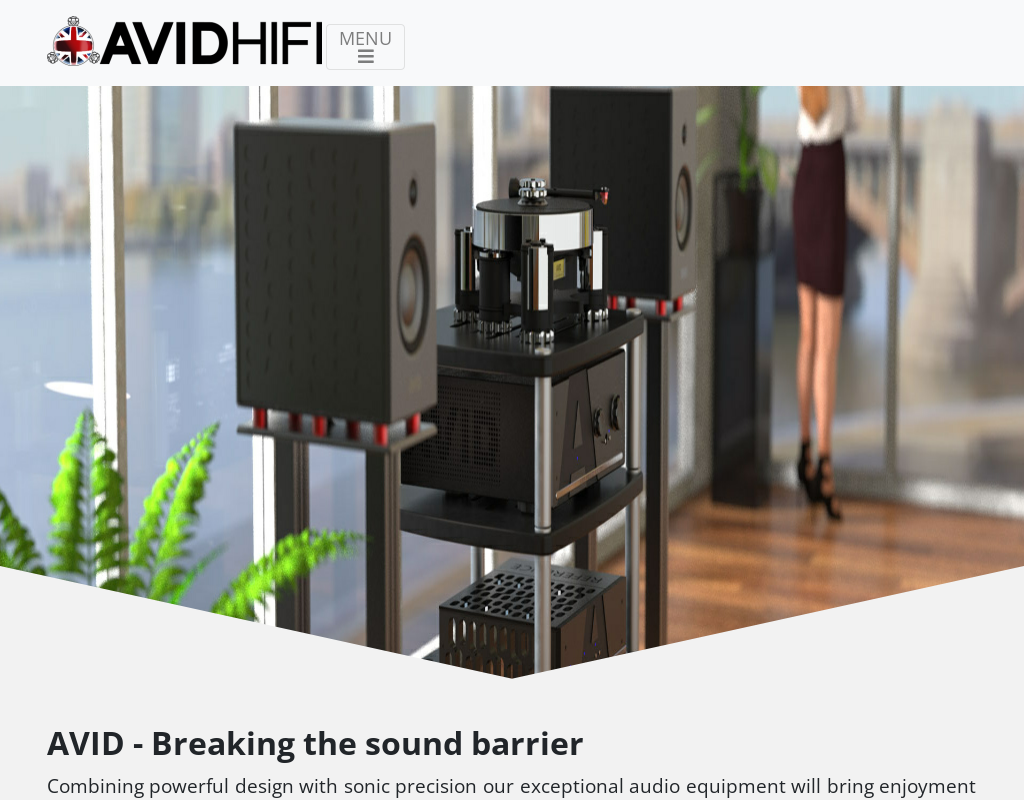 Avid Hifi homepage